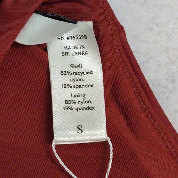 NWT Andie Tahiti Top Chili Pepper Comfortable Adjustable V-Neck Bikini S - Picture 6 of 9